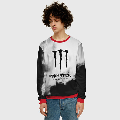 Мужской свитшот MONSTER ENERGY / 3D-Красный – фото 3