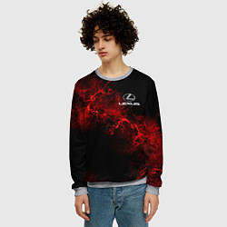 Свитшот мужской LEXUS, цвет: 3D-меланж — фото 2