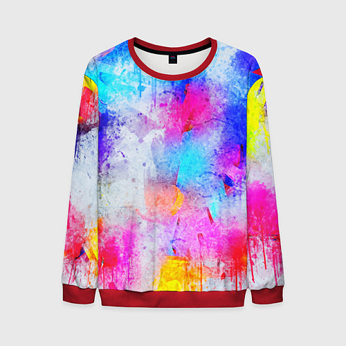 Мужской свитшот НЕОНОВЫЕ ПОТЕРТОСТИ / 3D-Красный – фото 1