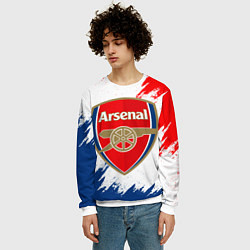 Свитшот мужской ARSENAL, цвет: 3D-белый — фото 2