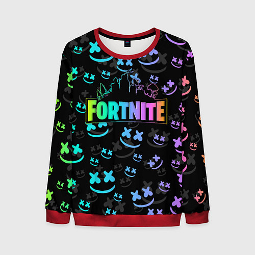 Мужской свитшот FORTNITE MARSHMELLO / 3D-Красный – фото 1