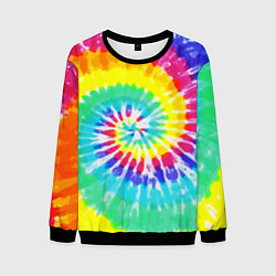 Свитшот мужской TIE-DYE СТЕНА, цвет: 3D-черный