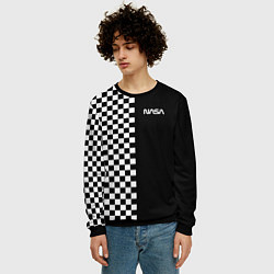 Свитшот мужской NASA, цвет: 3D-черный — фото 2