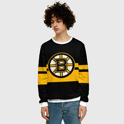 Свитшот мужской BOSTON BRUINS NHL, цвет: 3D-белый — фото 2