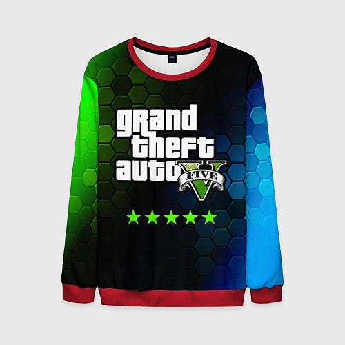 Мужской свитшот GTA 5 ГТА 5 / 3D-Красный – фото 1