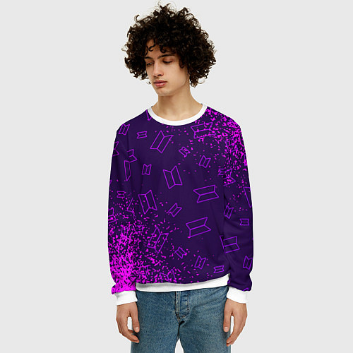 Мужской свитшот BTS БТС / 3D-Белый – фото 3