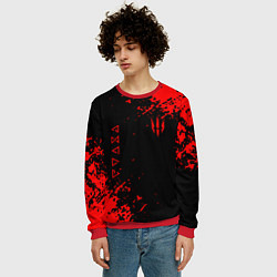 Свитшот мужской The Witcher, цвет: 3D-красный — фото 2