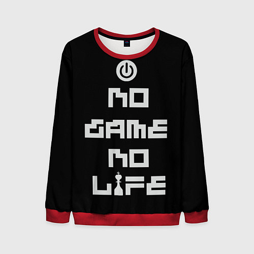 Мужской свитшот NO GAME NO LIFE / 3D-Красный – фото 1
