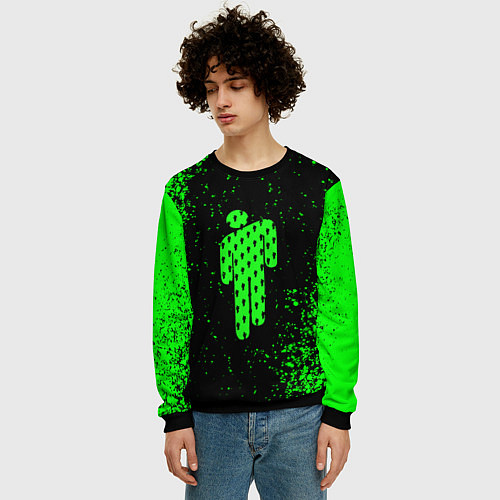 Мужской свитшот BILLIE EILISH / 3D-Черный – фото 3