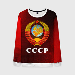 Свитшот мужской СССР USSR, цвет: 3D-белый