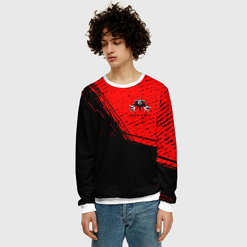 Мужской свитшот КОРОЛЬ И ШУТ / 3D-Белый – фото 3