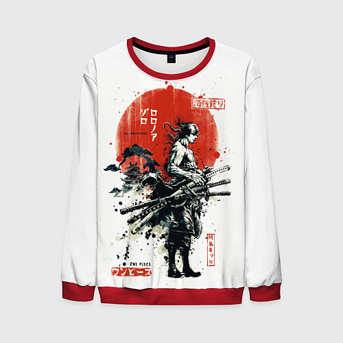 Мужской свитшот ONE PIECE ZOHO SAMURAI / 3D-Красный – фото 1