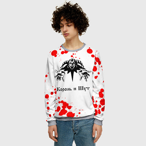 Мужской свитшот КОРОЛЬ И ШУТ / 3D-Меланж – фото 3
