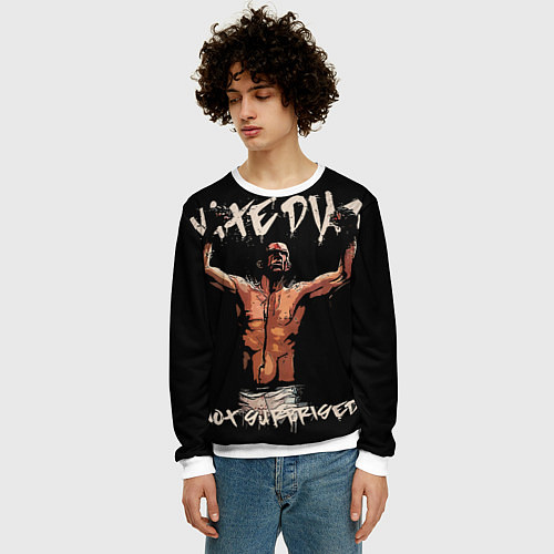 Мужской свитшот Нейт Диас / 3D-Белый – фото 3