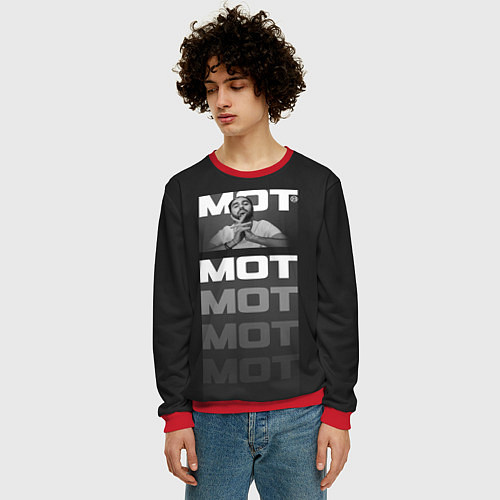 Мужской свитшот МОТ / 3D-Красный – фото 3