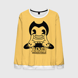 Свитшот мужской Bendy And The Ink Machine, цвет: 3D-белый