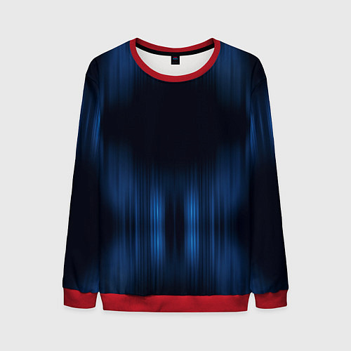 Мужской свитшот НЕОНОВЫЙ ДОЖДЬ / 3D-Красный – фото 1