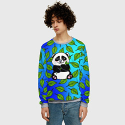 Свитшот мужской Панда, цвет: 3D-меланж — фото 2