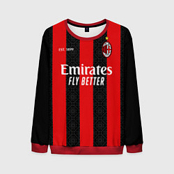 Свитшот мужской AC MILAN 2021 - ДОМАШНЯЯ, цвет: 3D-красный