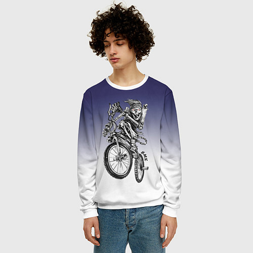 Мужской свитшот BMX / 3D-Белый – фото 3