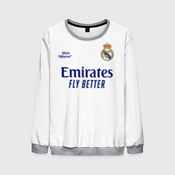 Свитшот мужской REAL MADRID, домашняя 2021, цвет: 3D-меланж