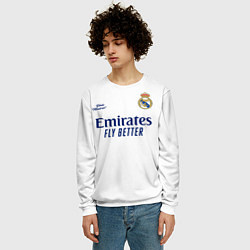 Свитшот мужской REAL MADRID, домашняя 2021, цвет: 3D-белый — фото 2