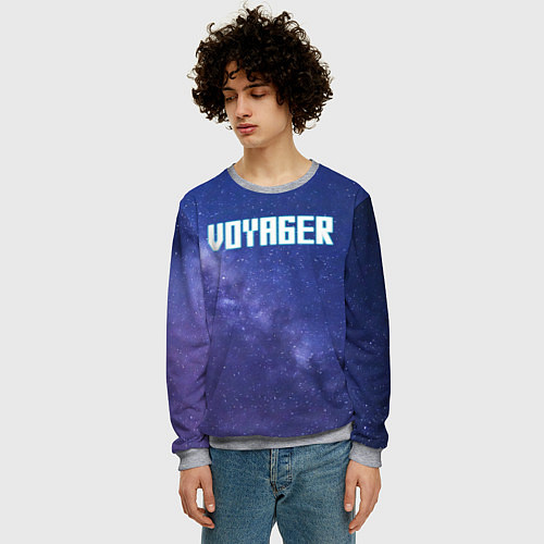 Мужской свитшот Voyager / 3D-Меланж – фото 3