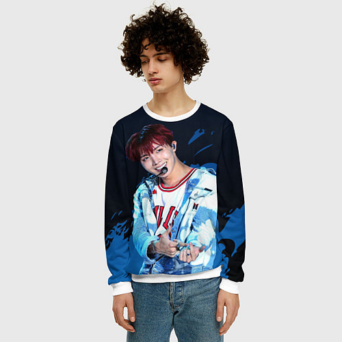 Мужской свитшот BTS / 3D-Белый – фото 3