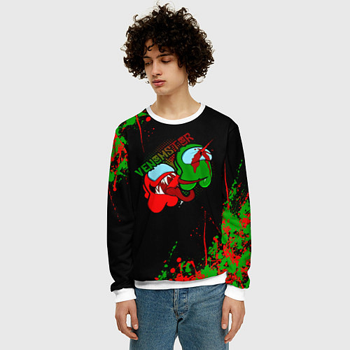 Мужской свитшот Among Us / 3D-Белый – фото 3