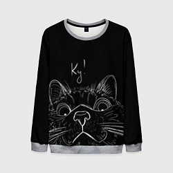Свитшот мужской Говорящий кот, цвет: 3D-меланж