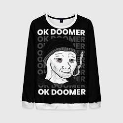 Свитшот мужской OK DOOMER, цвет: 3D-белый