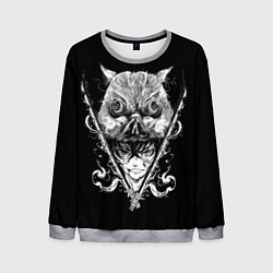 Свитшот мужской Клинок рассекающий демонов Ино, цвет: 3D-меланж