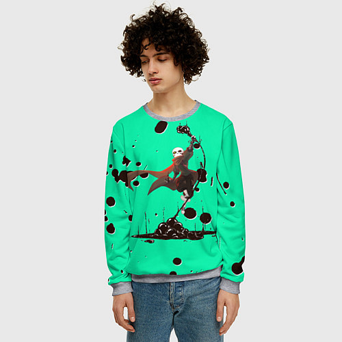 Мужской свитшот Undertale / 3D-Меланж – фото 3
