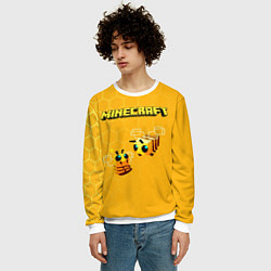 Свитшот мужской Minecraft, цвет: 3D-белый — фото 2