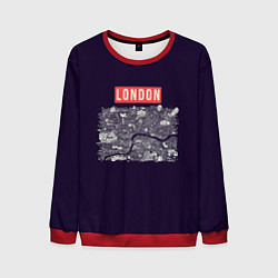 Свитшот мужской LONDON, цвет: 3D-красный