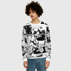Свитшот мужской Магическая битва манга, цвет: 3D-белый — фото 2