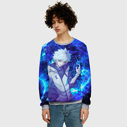 Свитшот мужской Киллуа Золдик, цвет: 3D-меланж — фото 2
