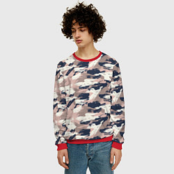 Свитшот мужской Кремовый камуфляж, цвет: 3D-красный — фото 2