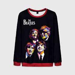 Свитшот мужской The Beatles, цвет: 3D-красный