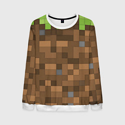 Свитшот мужской Minecraft камуфляж, цвет: 3D-белый