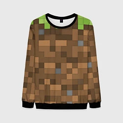 Свитшот мужской Minecraft камуфляж, цвет: 3D-черный