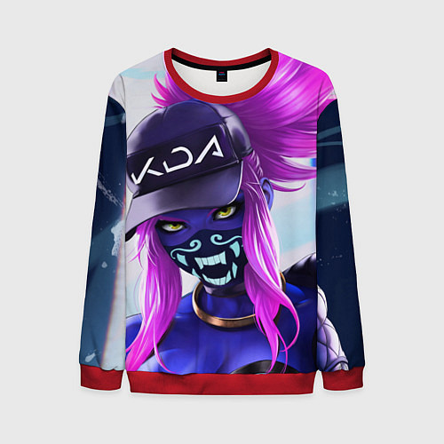 Мужской свитшот KDA Akali / 3D-Красный – фото 1