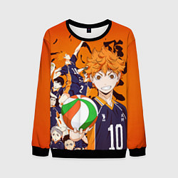 Свитшот мужской ВОЛЕЙБОЛ!! HAIKYUU!!, цвет: 3D-черный