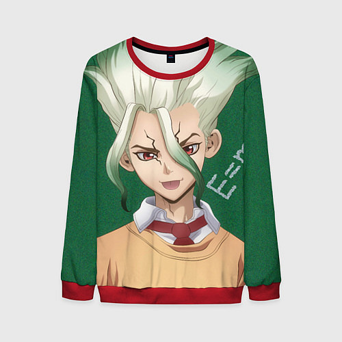 Мужской свитшот Доктор Стоун / 3D-Красный – фото 1