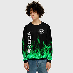 Свитшот мужской SKODA, цвет: 3D-черный — фото 2