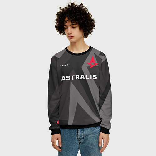 Мужской свитшот Astralis Jersey Pro 202122 / 3D-Черный – фото 3