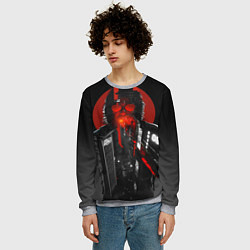 Свитшот мужской Cyberpunk 2077 Джонни, цвет: 3D-меланж — фото 2