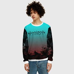Свитшот мужской HORIZON ZERO DAWN, цвет: 3D-белый — фото 2