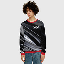 Свитшот мужской Infiniti, цвет: 3D-красный — фото 2