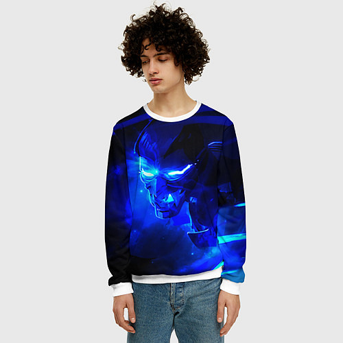 Мужской свитшот Валорант / 3D-Белый – фото 3